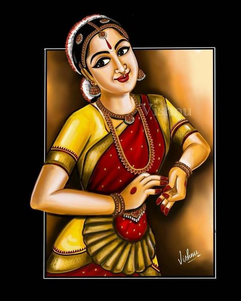 Baratham Drawings, Nataraja Painting, Hindu Drawing, Like Animation, Simple Art Drawings, India Illustration, Art Drawing Ideas, Simple Drawing Ideas, Underwater Cartoon