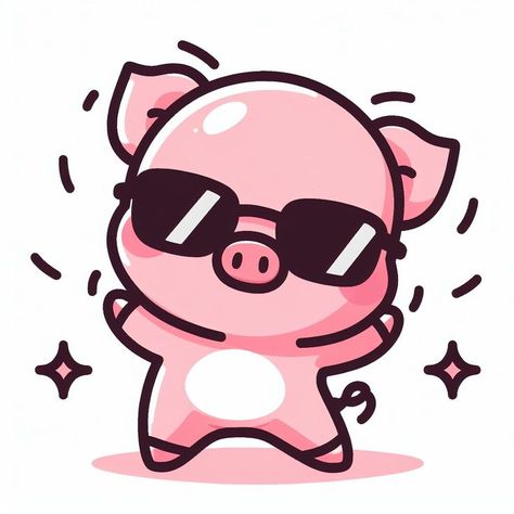 Looking for a charming logo to elevate your business? Send us a direct message with your requirements, and let's create something special together! #cute #kawaii #animal #drawing Pig Drawing, Art Kits For Kids, Baby Animal Drawings, Pig Illustration, Kawaii Pig, Fluffy Kittens, Hand Painted Fabric, Animal Drawing, Easy Doodles Drawings