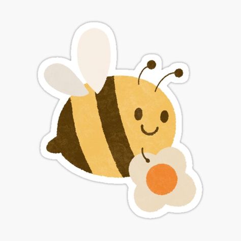 Millions of unique designs by independent artists. Find your thing. Bees Cute, Powerpoint Pictures, Bee Cute, Bee Sticker, Bee Design, Nature Illustration, Printable Stickers, Print Stickers, School Design