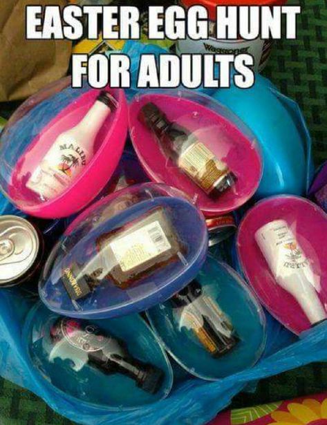 Adult Easter Egg Hunt! Easter Meme, Adult Easter Egg Hunt, Adult Easter Baskets, Trendy Easter, Adult Easter, Easter Quotes, Easter Games, Easter Basket Fillers, Basket Fillers