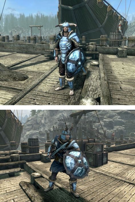 Stalhrim Refrozen is a custom mod set that updates the in-game Stalhrim Armor for Skyrim. So if you can't stand a typical vanilla playthrough then this is the modpack to snag! But peep our full list for even more mod ideas. Skyrim Armor Mods, Skyrim Armor, Dragon Priest, Skyrim Mods, Aesthetic Design, Skyrim, Vanilla