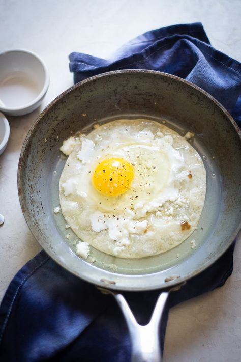 Easy Fried Egg Tortilla | Sarcastic Cooking Fried Egg Tortilla, Feta Fried Egg Tortilla, Egg And Avocado Toast, Fried Egg Recipe, Fried Egg Recipes, Egg Tortilla, Cottage Cheese Eggs, Healthy Eggs, Queso Cheese