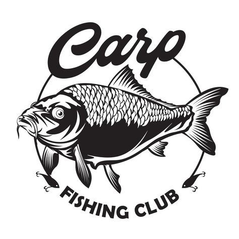 Carp fishing logo, perfect for fish supplier company and brand product logo and t shirt design Fishing Logo Design, Fishing Icon, Fishing Logo, Product Logo, Bowfishing, Fishing Ideas, Fish Logo, Mug Press, Cityscape Photos