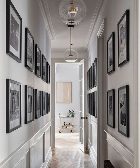 Narrow Hallway Ideas, Corridor Design, Long Room, Mews House, Apartment In London, Hallway Designs, Hallway Ideas Entrance Interior Design, London Apartment, Narrow Hallway