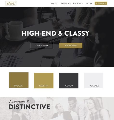 5 Web Design Color Palettes  | From Black and Gold Websites .. Gold Website, Black Website, Silver Color Palette, Web Design Color, Website Color Schemes, Beautiful Web Design, Colorful Website, Color Schemes Design, Silver Color Scheme