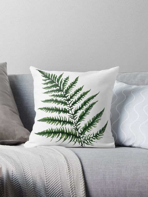 Forest Fern, Fern Tattoo, Leaf Pillow, Fern Leaf, Leaves Pillow, The Common, A Sign, New Beginnings, Pillow Sale