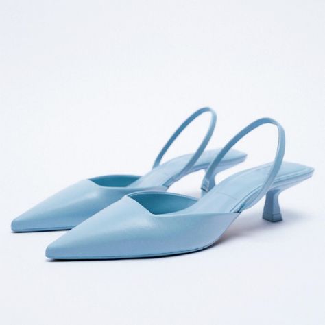 Vw Wedding, Light Blue Heels, Glass Heels, Heels Blue, Pink Toes, Summer Soft, Heel Design, Blue Heels, Buckled Heels