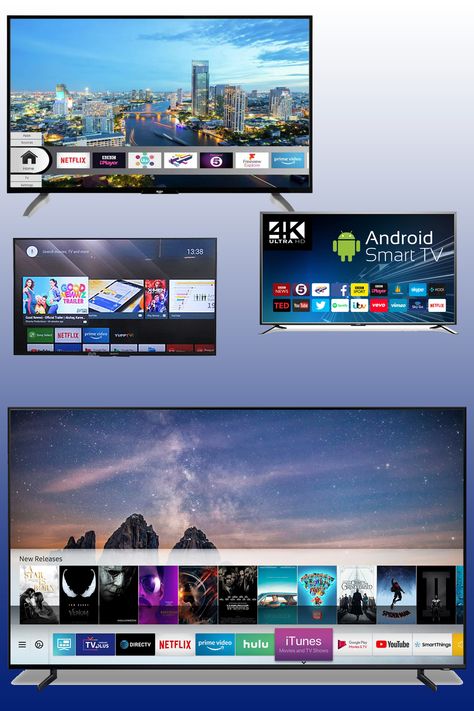 A Smart TV, also known as a connected TV (CTV), is a traditional television set with integrated Internet and interactive Web 2.0 features, which allows users to stream music and videos, browse the internet, and view photos. Smart TV is a technological convergence of computers, television sets, and set-top boxes. Spiderman Room, Simple Tv, Sky Go, Hbo Go, New Television, Iptv Subscription, Samsung Smart Tv, Television Set, Tv Display