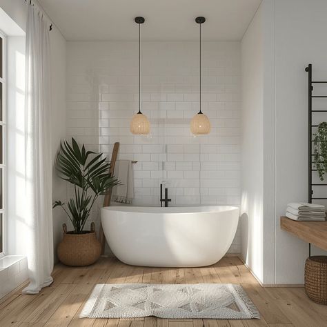 Bathroom Minimalist Design, Bathroom Scandinavian Style, Scandinavian Bathroom Design, Bathroom Decor Farmhouse, Unique Bathroom Decor, Scandinavian Bathroom, Unique Bathroom, Modern Bathroom Decor, Bathroom Designs