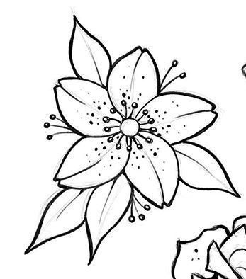 Lotus Flower Tattoo Stencil, Flower Tattoo Outline, Simple Flower Drawing, Diy Canvas Art Easy, Flower Templates Printable, Wrist Tattoo Designs, Printable Flower Coloring Pages, Traditional Tattoo Designs, Armband Tattoos