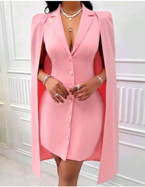 Pink Civil Wedding Dress, Dress With Cloak, Letters S, Classy Short Dresses, White Evening Gowns, Look Festival, Chic Dress Classy, Pink Preppy, Boho Picnic