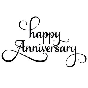 Silhouette Design Store - Browse Designs Happy Anniversary Typography, Happy Anniversary Calligraphy Design, Happy Anniversary Stickers, Anniversary Calligraphy, Happy Anniversary Lettering, Happy Aniversary, Happy Birthday Calligraphy, Cake Topper Design, Anniversary Letter