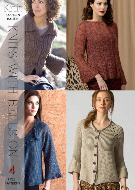 Bell  sleeves for next fall? free patterns and inspiration by DiaryofaCreativeFanatic Knit Pattern Free, How Do You Knit, Free Knit Pattern, Creative Knitting, Sleeves Women, Jumper Knitting Pattern, Knitting Blogs, Knitting Ideas, Knit Pattern