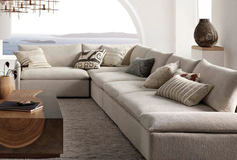 Deep Sectional Sofa, Deep Seated Couch, Sectional Sofa Comfy, High End Furniture Stores, Oversized Chaise Lounge, Deep Seated Sectional, Oversized Sectional Sofa, Comfy Sectional, Deep Sectional