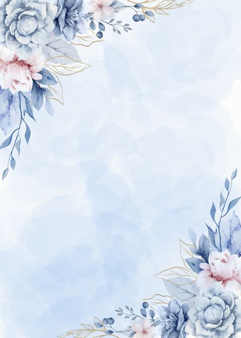 Dusty Blue Background Wallpapers, Dusty Blue Wallpaper, Wedding Cards Images, Wedding Illustration Card, Wedding Background Wallpaper, Baby Blue Background, Pastel Blue Background, Diy Roses, Instagram Frame Template