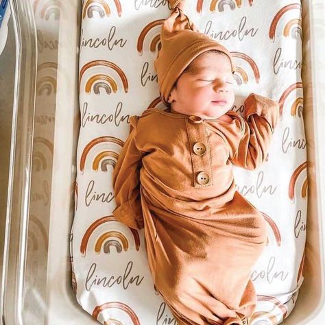 Earthy Rainbow, Newborn Swaddle Set, Personalized Water Bottles Kids, Caden Lane, Personalized Swaddle Blanket, Personalized Swaddle, Rainbow Blanket, Newborn Swaddle, Swaddle Sets