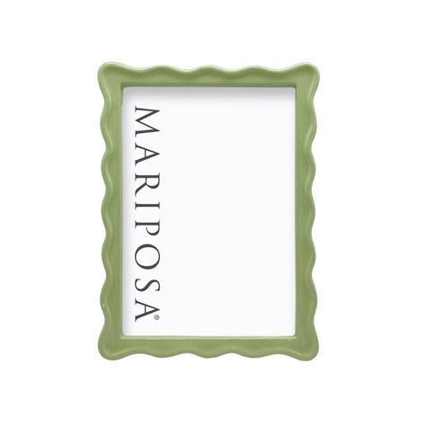 Wavy Metal Picture Frame Metal Picture Frame, 5x7 Frame, Ceramic Framed, Barware Accessories, Acrylic Frame, Metal Picture Frames, Green Frame, Acrylic Frames, Engraved Gifts