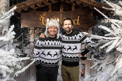 David Tennant And Michael Sheen, Matching Christmas Jumpers, Old Married Couple, Martin Sheen, David Michael, Michael Sheen, Princess Kate, Blake Lively, Look At You