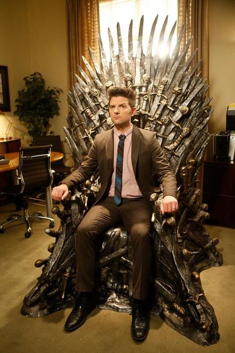 Ben Wyatt, Parks and Rec Parks And Recreation Ben, Parcs And Rec, Parks And Recs, Lil Sebastian, Ben Wyatt, The Iron Throne, Not A Morning Person, Nick Miller, Iron Throne