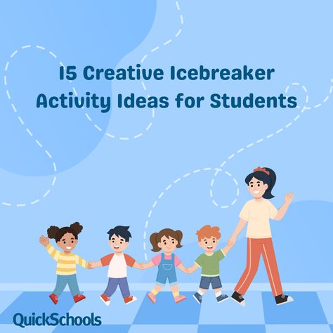 Looking for fresh ways to break the ice with your students? Check out our latest blog post with '15 Creative Icebreaker Activities' that will get your class energized and connected from day one! 

These activities are sure to spark engagement and build a strong classroom community: https://wp.me/pu3aW-46W

Happy reading!

#QuickSchools #BackToSchool #Icebreakers #StudentEngagement #TeacherTips Ice Breaker Games For High School Students, Icebreakers For Elementary Students, Ice Breaker For High School Students, Elementary School Ice Breaker Activities, Brain Break Games, Elementary Ice Breakers First Day, Icebreakers For Kids, School Icebreakers, Student Survey