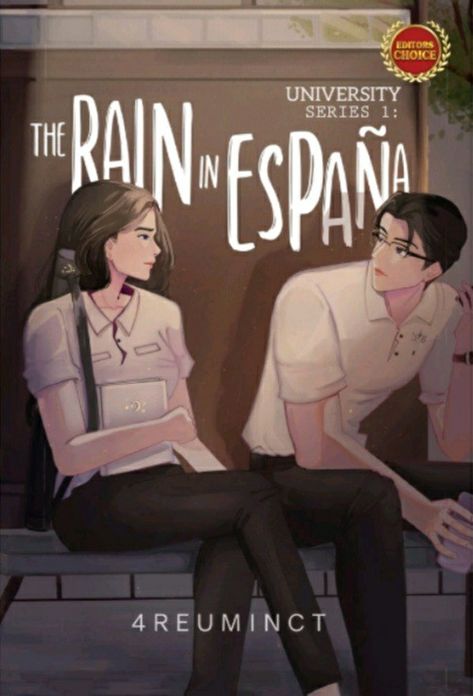 The Rain In España Book, The Rain In España, University Series Fanart, Book Cover Art Ideas, Wattpad Cover Template, University Series, History Background, Wattpad Book Covers, Wattpad Covers