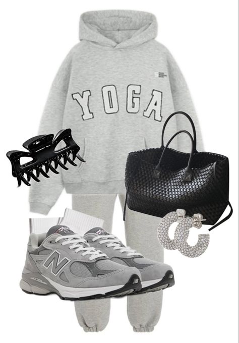 990 Outfit, New Balance 990 Outfit, Grey Sweatsuit, Sweatsuit Outfit, Summer Dress Trends, New Balance 990, Spring Outfits For School, Outfit School, Outfit For School