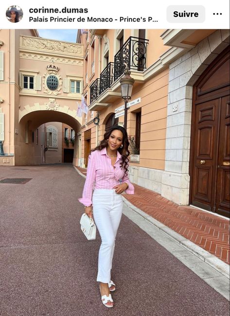 White Oran Sandals, Classy Black Women Aesthetic, Classy Black Women, Outfit Ideas Classic, Sandals Classy, Pink Hermes, Black Women Aesthetic, Pink Outfit Ideas, White Pants Outfit