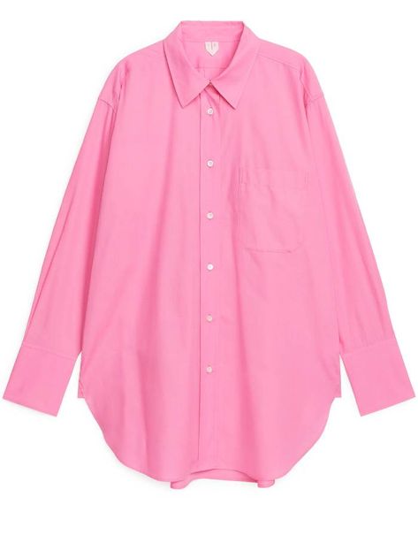 Oversized Poplin Shirt, Blue Jumper, Pink Blazer, Double Breasted Blazer, Shirts Blouses, Poplin Shirt, Pink Shirt, Looks Style, Wool Blazer