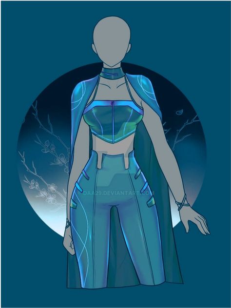 Storm Themed Outfits, Mermaid Clothing Drawing, Water Quirk Hero Costume, Water Princess Outfit, Merfolk Outfit, Mha Oc Water Quirk, Ocean Witch Outfit, Blue Hero Costume Design, Air Themed Outfit