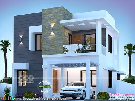 Modern Contemporary House Plans, 3 Storey House Design, Small Modern House Plans, 2 Storey House Design, Small House Front Design, Modern Small House Design, Best Modern House Design, Small House Elevation Design, Modern Bungalow House