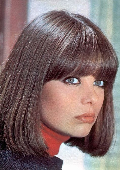 60s Bob, Marie Grippon, Shaggy Bob Haircut, Ornella Muti, 60s Hair, Mongolian Beef, Bob Haircut With Bangs, Bob With Bangs, Short Bob Haircuts