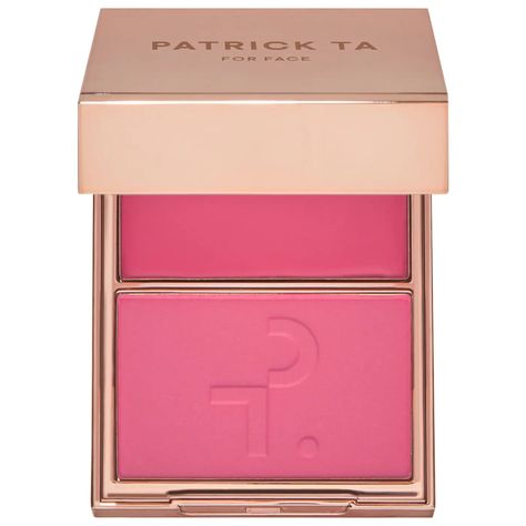 Major Headlines Double-Take Crème & Powder Blush Duo - PATRICK TA | Sephora Ocean Logo, Sky Logo, Watermelon Glow, Patrick Ta, Charcoal Blue, Purple Neon, Sky Pink, Sweatpants Black, Purple Logo