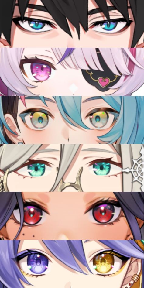 Vtuber Eyes Reference, Magic Markings On Skin, Vtuber Expression, Live 2d Model, Vtuber Eyes, Vtuber Base, V Model, Hero Inspiration, Human Figure Sketches