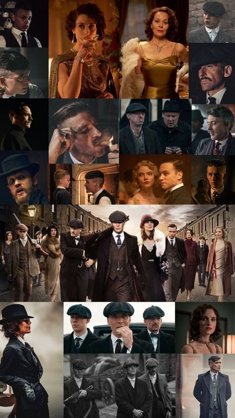 Collage Peaky Blinders Collage, Peaky Blinders Color Palette, Peaky Blinders Outfit Ideas, Pesky Blinders Aesthetic, Pesky Blinders Wedding, Peaky Blinders Wedding Theme, Peaky Blinders Family, Gatsby Theme Dress, Peaky Blinders Party