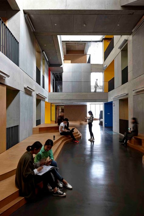 Community Space Design, Tiered Seating, Co Housing, Youth Center, Cathedral Architecture, Lobby Interior, Community Space, Community Center, Architecture Student