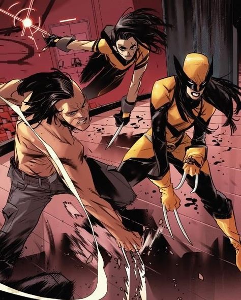 X 23 And Wolverine, Logurt Fanart, Snikt Family, Daken Marvel, Gabby Kinney, Wolverine Family, Daken Akihiro, Marvel 616, All New Wolverine