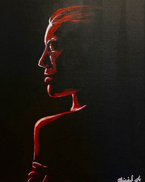 Acrylic painting woman’s side profile Side Profile Painting Acrylic, Side Profile Painting, Nose Painting, Profile Painting, Painting Woman, Side Profile, Abstract Acrylic, Painting Acrylic, Acrylic Painting