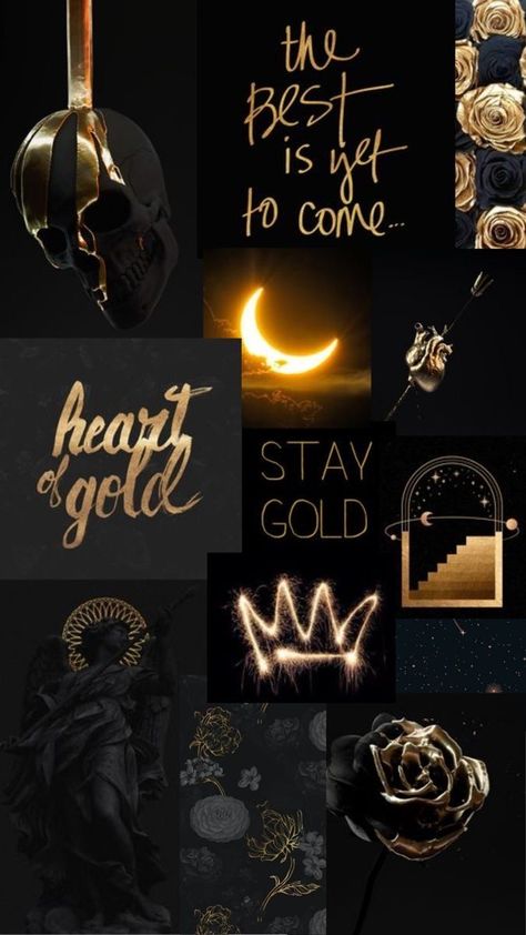 Gold Black Wallpaper Aesthetic, Black And Gold Asthetics Wallpaper, Black And Gold Rich Aesthetic, Wallpapers Gold Aesthetic, Aesthetic Black And Gold Wallpaper, Gold Black And White Aesthetic, Moody Gold Aesthetic, Black And Gold Mood Board Aesthetic, Black And Gold Phone Wallpaper