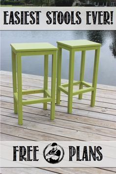 Diy Bar Stools, Easy Bar, Diy Stool, Wood Projects Plans, Diy Outdoor Furniture Plans, Outdoor Furniture Plans, Easy Wood Projects, Simple Furniture, Beginner Woodworking Projects