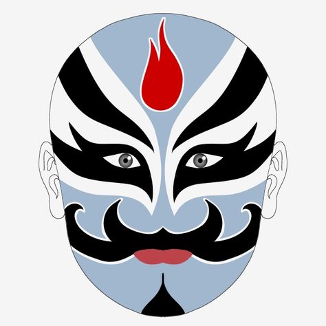 Singing Cartoon, Face Mask Cartoon, Chinese Opera Mask, Mask Cartoon, Mask Png, Korean Mask, Opera Mask, Mask Drawing, Mask Painting