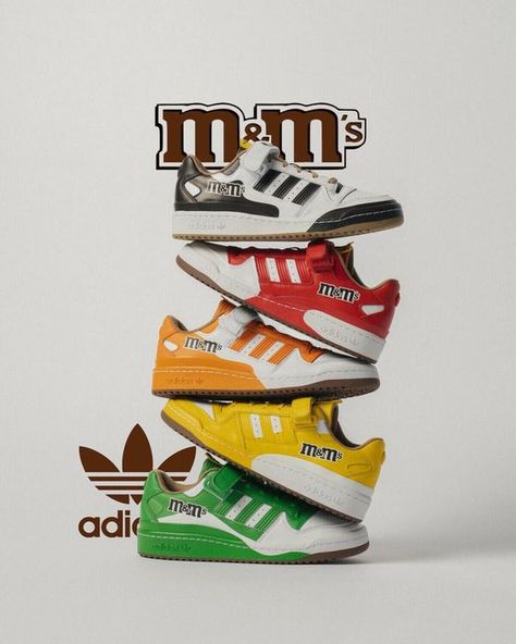 Adidas Forum Shoes, Adidas Ad, Shoe Advertising, M&m Characters, Brand Colours, Basketball Silhouette, Shoe Poster, Sneaker Posters, Forum Low