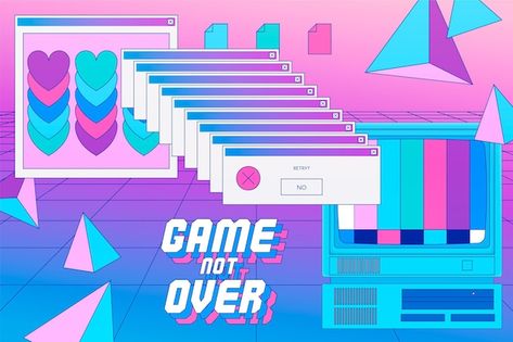 Vaporwave Background, Vaporwave Wallpaper, Vaporwave Art, Game Illustration, Aesthetic Desktop Wallpaper, Retro Wallpaper, Digital Art Design, Anime Cosplay, Wallpapers Vintage