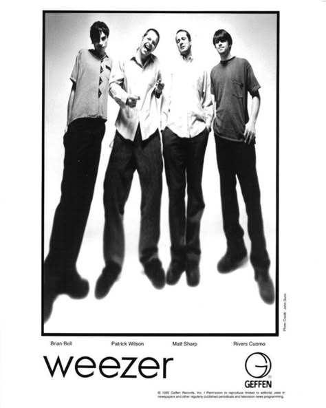 Weezer Photos, Weezer Poster, Sick Posters, Brian Bell, Album Photoshoot, Rivers Cuomo, Apartment Walls, Patrick Wilson, Rock Band Posters