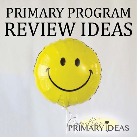 Singing Time Primary Program Review, Primary Program Practice Ideas, Primary Program Review Ideas, Primary Program Song Review, Primary Review Games, Primary Song Review Games, Primary Singing Time Review Games, Primary Program Treats, Primary Teachers Gifts