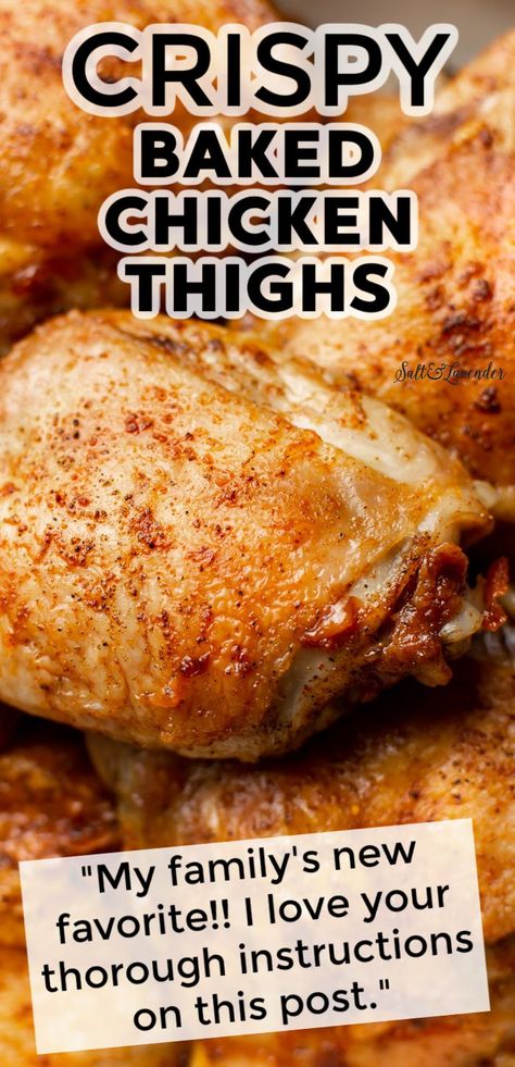 Bakes Chicken Thigh Recipes, Simple Chicken Thigh Recipes Easy, Baked Chicken Thigh Recipes Bone In, Recipes For Bone In Chicken Thighs, Baked Chicken Thighs Recipe, Moist Baked Chicken Recipes, Easy Oven Chicken Thigh Recipes, Baked Chicken Thigh Recipes Oven, Recipes For Chicken Thighs Bone In