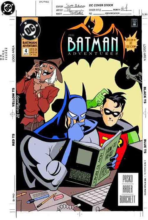 Unreleased cover to a Batman Adventures comic book. Batman Adventures, Bruce Timm, Batman The Animated Series, Dc Comic Books, Batman Vs, The Batman, Digital Comic, Batman Comics, Fun Comics