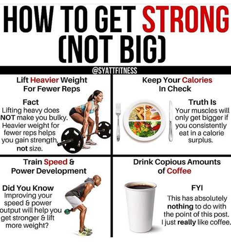 For many athletes, the idea of getting big outweighs the urge to get strong as the belief is the 2 go hand in hand. 1) lift heavy weight with fewer reps. You are more likely to get big lifting 4 sets of 8-12 then 3 sets of 5-8! 2) Muscle can only grow with a calorie surplus. Muscle needs energy and protein to grow! 3) Speed and power is a very good way to develop the efficiency of the muscles, allowing you to lift more with out putting on weight! Power Lifting Women, Personal Trainer Website, Online Personal Trainer, Weight Lifting Workouts, Heavy Weight Lifting, Get Stronger, Weights For Women, Healthy Girl, Lift Heavy