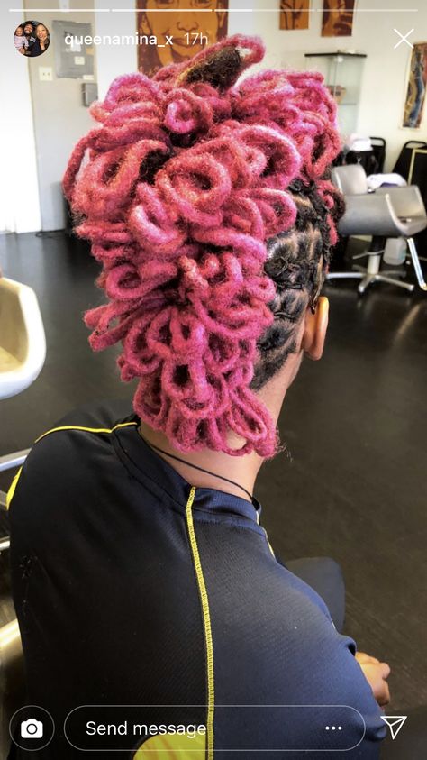 Petal Mohawk, Dreadlocks, Hair Styles, Hair, Pink, Beauty