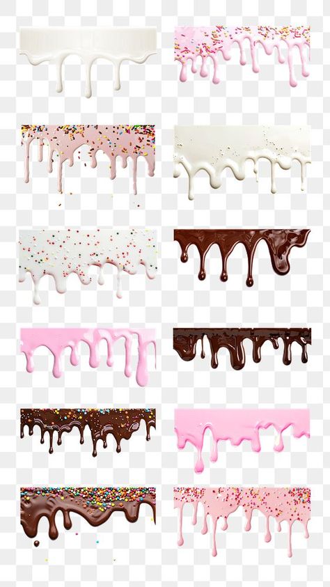 Stickers Png Transparent, Cake Texture, Ice Cream Drip Wallpaper, Dripping Ice Cream Drawing, Strawberry Dripping Chocolate Drawing, Photoshop Dripping Effect, Chocolate Splash Png, Ice Cream Wallpaper, Collage Creator