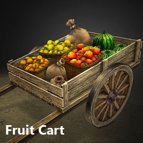 Fruit Cart by Ya Fan YangFruit Cart Fruit Vendor Cart, Roadside Fruit Stand, Fruit Stand Aesthetic, Fruit Stall Aesthetic, Vegetable Cart, Fruit Baby Carriage, Fruit Cart, Vendor Cart, Wedding Packing